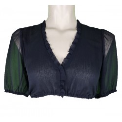 Wenger - Dirndlbluse Laura in ecru mit Halbarm