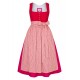 Alpenfee - Dirndl Leonie mit Babycord in pink - 70 cm