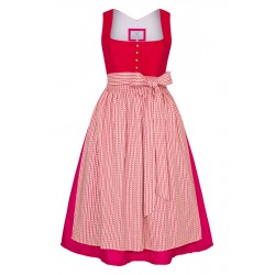 Alpenfee - Dirndl Leonie mit Babycord in pink - 70 cm